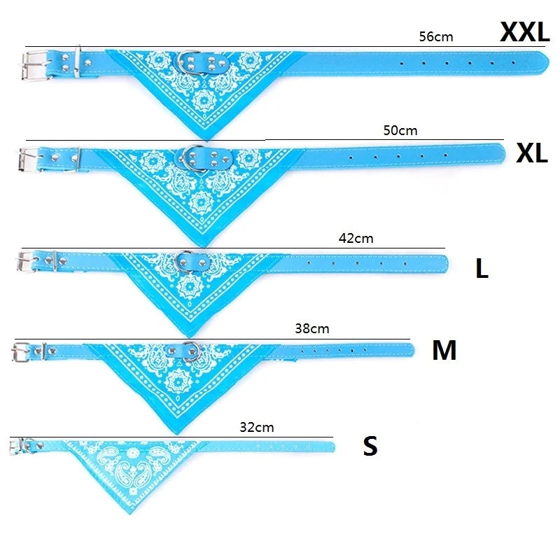 Pet Collars With Print Scarf Cute Adjustable Small Dog Collar Neckerchief Puppy Pet Slobber Towel Cat Accessories