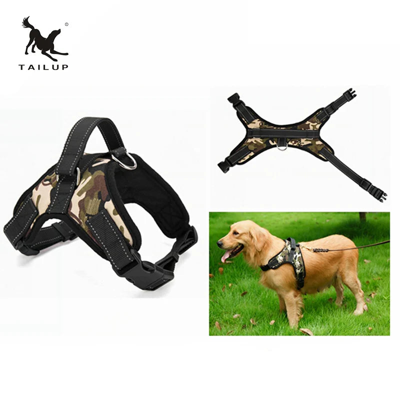 TAILUP Reflective Pet Dog Harness Padded Soft Comfort Dog Collar
