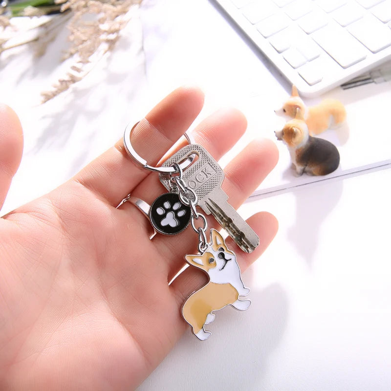 Best friend Anime Keychain Metal pet Dogs Key Ring Bag HandBag Charm Wholesale Lovely Keychain Car Keyring Gift Women Jewelry
