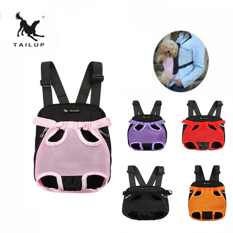 TAILUP Luxury Backpacks Carrying Small Pet Double Shoulder Dog Carrier Bag Cat Puppies Travel Backpack