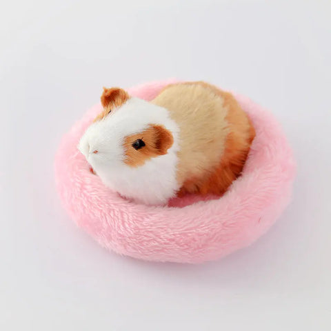 Pure Color Hamster Nest Pad Velvet Worm Pet Cushion Hedgehog Chinchilla Rabbit For Rodent Guinea Soft Comfortable Pet Supplies