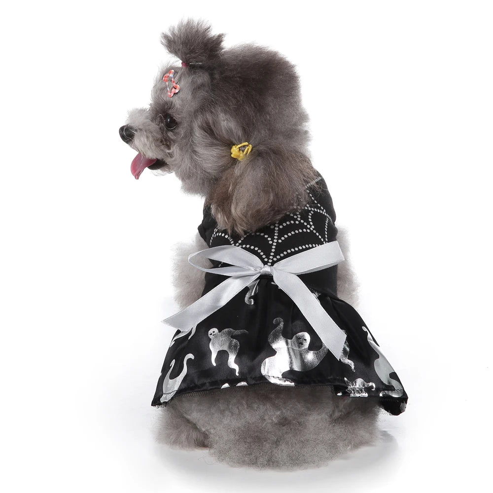 Funny Halloween Pet Cat Dresses for Small Dog Clothing Cosplay Cat Costume Christmas Dress Up Skirt Dog Dress Puppy Chihuahua