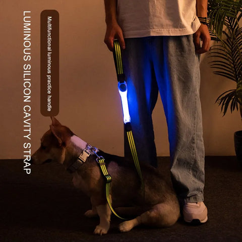 panDaDa Luminous Dog Collar Led Collar Avoid accidents Multifunction Pet Dogs Puppy Accessories For Small Large Dog Supplies