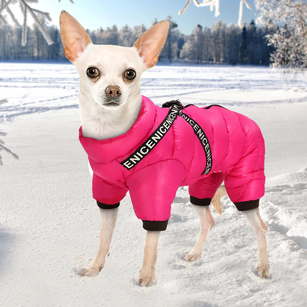 Winter Pet Dog Clothes Super Warm Dog Jacket Coat Waterproof Small Medium Large Dogs Pet Clothing Jumpsuit For French Bulldog