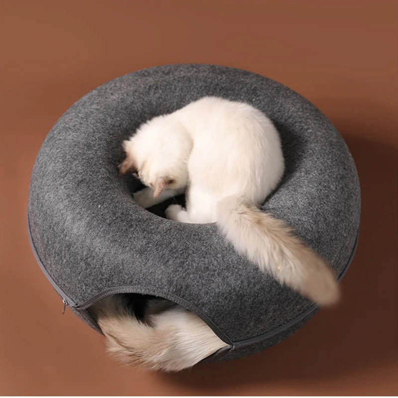 Pet Cats Tunnel Interactive Play Toy Cat bed Dual Use Indoor Toys Kitten Exercising Products Cat Training Toy