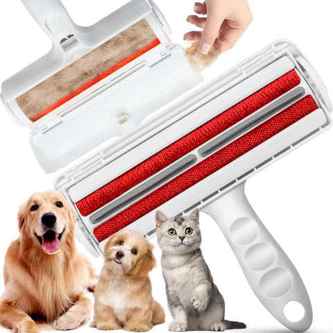 Pet Hair Remover Roller - Dog & Cat Fur Remover with Self-Cleaning Base - Efficient Animal Hair Removal Tool - Perfect for Furni