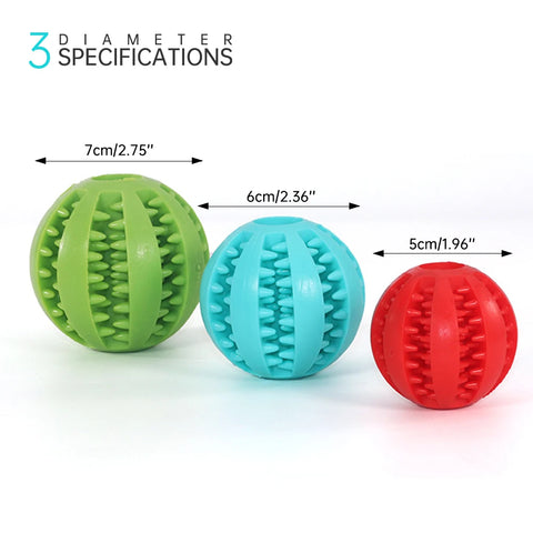 Pet Dog Toy Interactive Rubber Balls for Small Large Dogs Puppy Chewing Toys Pet Tooth Cleaning Indestructible Dog Food Ball