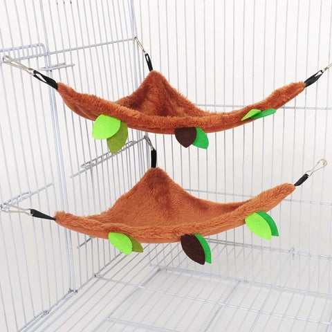 Plush Hammock Hamster Hammock for Rats Rodent Warm Cute Small Animal Assessories Guinea Pig Ferret Squirrel Nests Pets Supplies