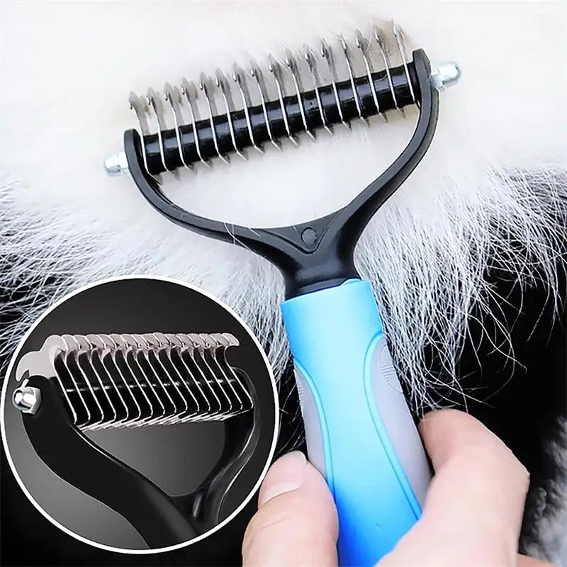 Dog Comb Cat Brush Pet Hair Removal Comb for Dogs Cat Dematting Deshedding Brush Pets Fur Knot Cutter Pet Grooming Tools