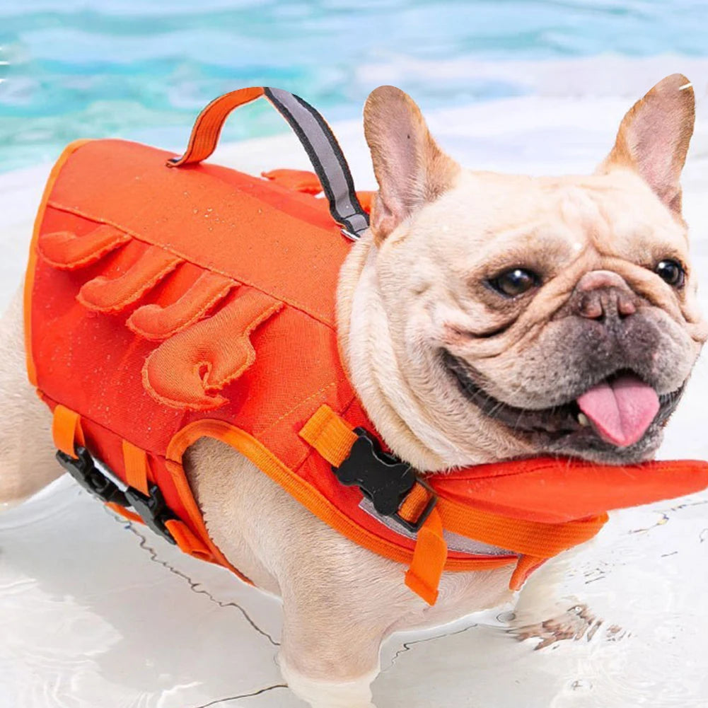 Cute Dog Life Jacket Sport Safety Rescue Vest Dog Clothes In Pool Adjustable Vests Puppy Float Swimming Suit for All Pet Dogs