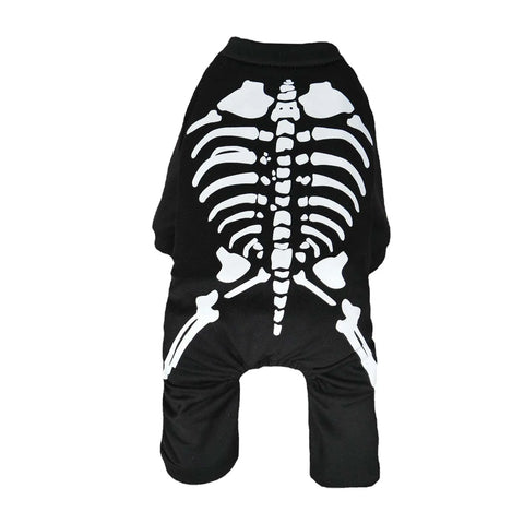Halloween Skeleton Dog Costume Decorative Pet Clothes Pet Halloween Costume for Festival Puppy Kitten Holiday Party Dogs Cats