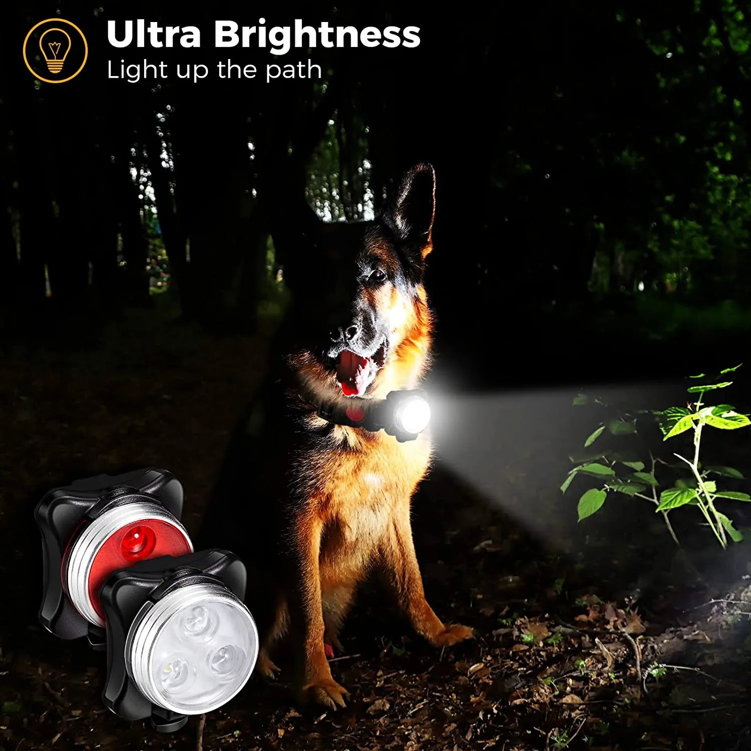 Pet Dog Led Light Lamp Tag Led Dog Collar Light Pendant Glow Night Safety Led Dogs Flashlight For Collar Harness Leash