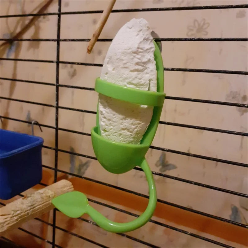 Pet Parrot Feeder Hanging Cage Fruit Vegetable Container Feeding Cup Cuttlebone Stand Holder Pet Cage Accessories Supplies