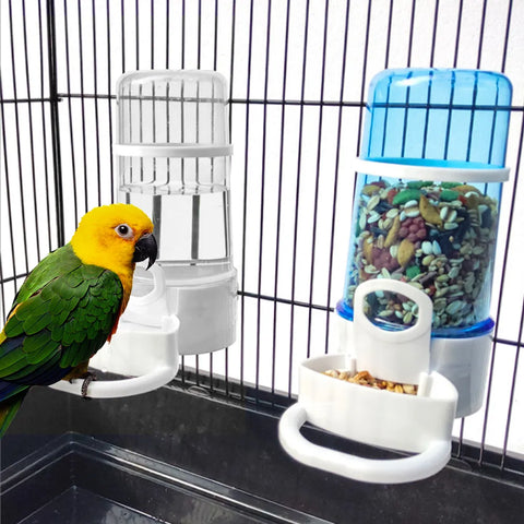 Automatic Bird Feeder Bird Water Drinker Waterer with Clip Pet Bird Supplies Hamster Parrot Dispenser Bottle Drinking Cup Bowls
