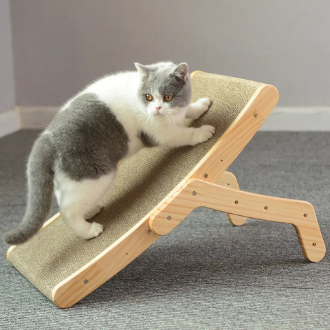 Wood Anti Cat Scratcher Cat Scratch Board Bed 3 In 1 Pad Vertical Pet Cat Toys Grinding Nail Scraper Mat Training Grinding Claw