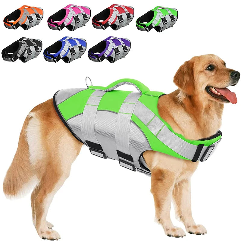 Summer Safety Pet Dog Life Vest for Small Large Dogs Swimsuit Pet Harness Life Jacket Clothing Bulldog Labrador Swimwear