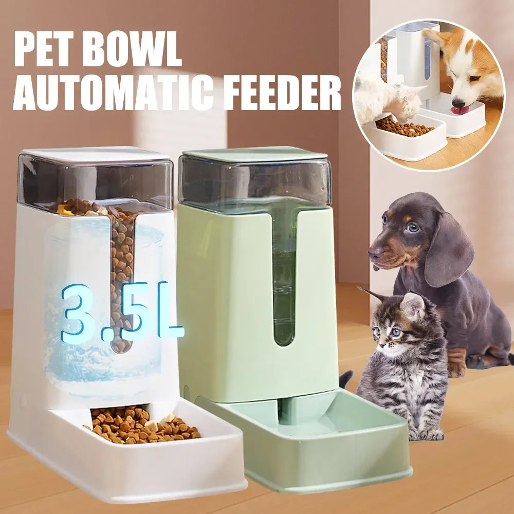 Automatic Cats Dog Puppy Container Pet Dogs Food Accessories Bowl Dispenser Feeder Feeding Cat Water Pet Drinking Supplies